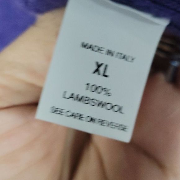 LORA. GI 100% Lambs Wool Tie Front Cardigan Flutter Neckline Made In Italy XL - Picture 4 of 12